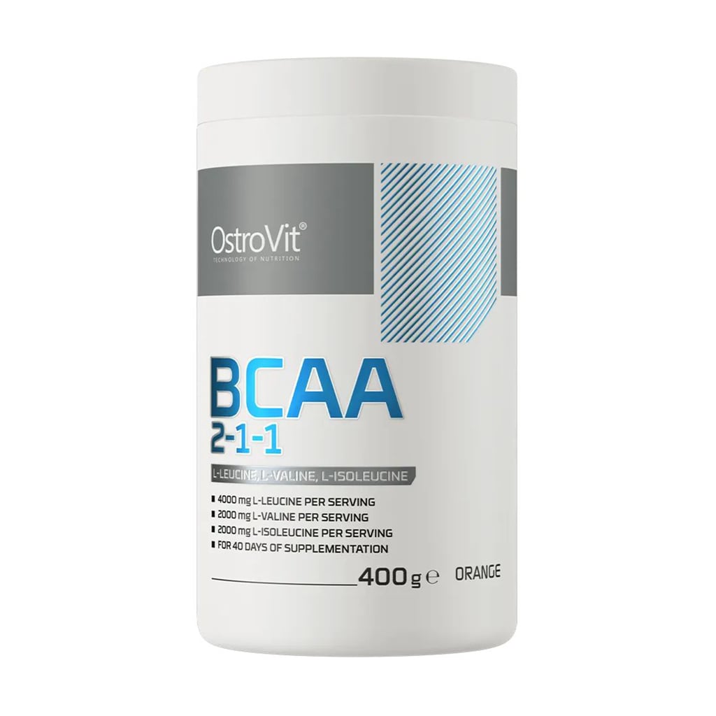 Амінокислоти OstroVit BCAA 2-1-1 Апельсин, в порошку, 400 г